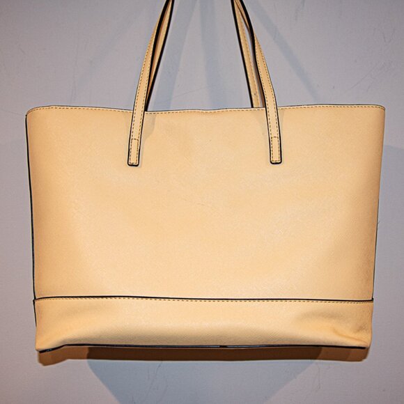 Guess Light Yellow Tote Bag - Picture 3 of 4
